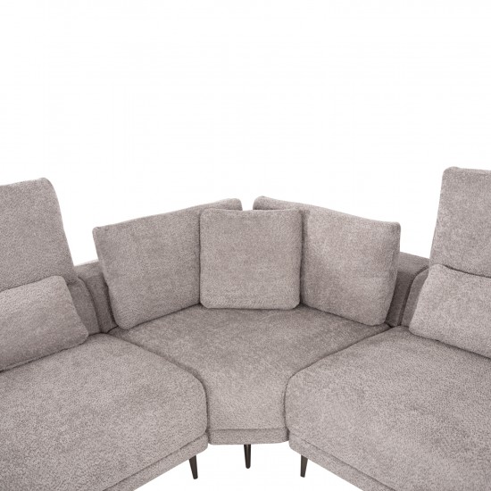 ΚΑΝΑΠΕΣ ΓΩΝΙΑ SYMMET ΑΝΟΙΧΤΟ ΓΚΡΙ ΥΦΑΣΜΑ-ΑΝΘΡΑΚΙ ΠΟΔΙΑ 314x236x90-102Yεκ.