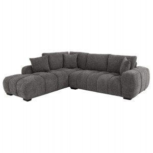 ΚΑΝΑΠΕΣ ΓΩΝΙΑ (ΑΡΙΣΤΕΡΗ) COVEN ΣΚΟΥΡΟ ΓΚΡΙ ΥΦΑΣΜΑ 298x102-208x85Υεκ.