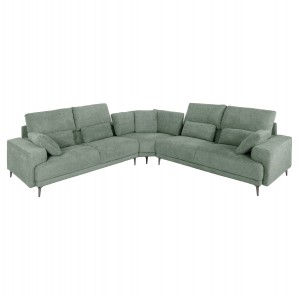 ΚΑΝΑΠΕΣ ΓΩΝΙΑ SYMMET ΜΕΝΤΑ ΥΦΑΣΜΑ-ΑΝΘΡΑΚΙ ΠΟΔΙΑ 314x236x90-102Yεκ.