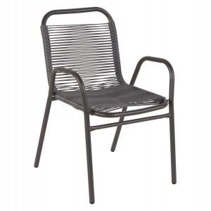 ΠΟΛΥΘΡΟΝΑ ΕΞ.ΧΩΡΟΥ AVRIL ΜΕΤΑΛΛΟ ΚΑΙ ΣΥΝΘ.RATTAN ΣΕ ΓΚΡΙ 54,5x56x78Υεκ.