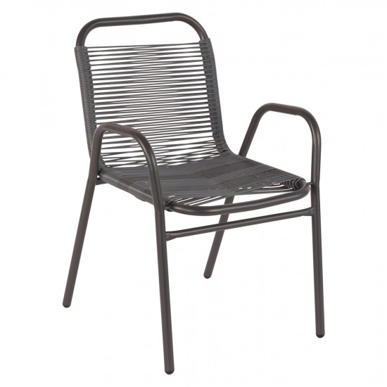 ΠΟΛΥΘΡΟΝΑ ΕΞ.ΧΩΡΟΥ AVRIL ΜΕΤΑΛΛΟ ΚΑΙ ΣΥΝΘ.RATTAN ΣΕ ΓΚΡΙ 54,5x56x78Υεκ.