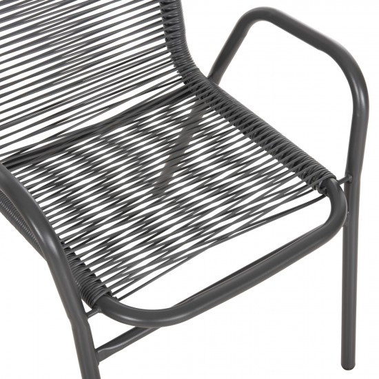 ΠΟΛΥΘΡΟΝΑ ΕΞ.ΧΩΡΟΥ AVRIL ΜΕΤΑΛΛΟ ΚΑΙ ΣΥΝΘ.RATTAN ΣΕ ΓΚΡΙ 54,5x56x78Υεκ.