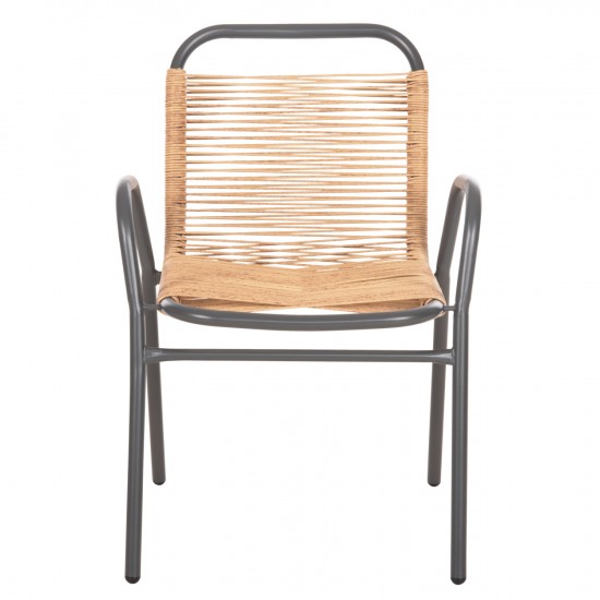 ΠΟΛΥΘΡΟΝΑ ΕΞ.ΧΩΡΟΥ AVRIL ΜΕΤΑΛΛΟ ΓΚΡΙ- ΣΥΝΘ.RATTAN ΣΕ ΦΥΣΙΚΟ 54,5x56x78Υ εκ.