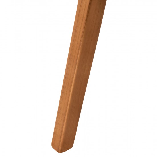 ΠΟΛΥΘΡΟΝΑ RIMINI ΞΥΛΟ TEAK ΦΥΣΙΚΟ-ΜΑΥΡΟ ΣΧΟΙΝΙ & PU ΚΑΘΙΣΜΑ 60x61x76Υεκ.