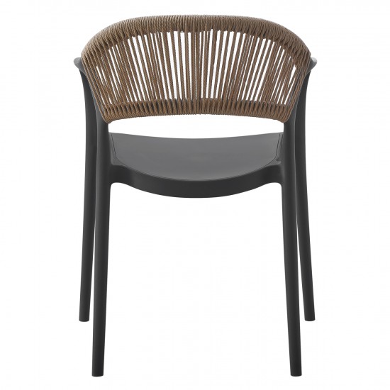 ΠΟΛΥΘΡΟΝΑ ΠΟΛΥΠΡΟΠΥΛΕΝΙΟΥ EVA ΜΑΥΡΗ ΜΕ ΜΠΕΖ ΣΧΟΙΝΙ 58,5x49x83,5Υεκ.