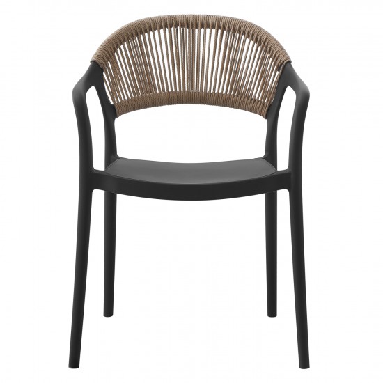 ΠΟΛΥΘΡΟΝΑ ΠΟΛΥΠΡΟΠΥΛΕΝΙΟΥ EVA ΜΑΥΡΗ ΜΕ ΜΠΕΖ ΣΧΟΙΝΙ 58,5x49x83,5Υεκ.