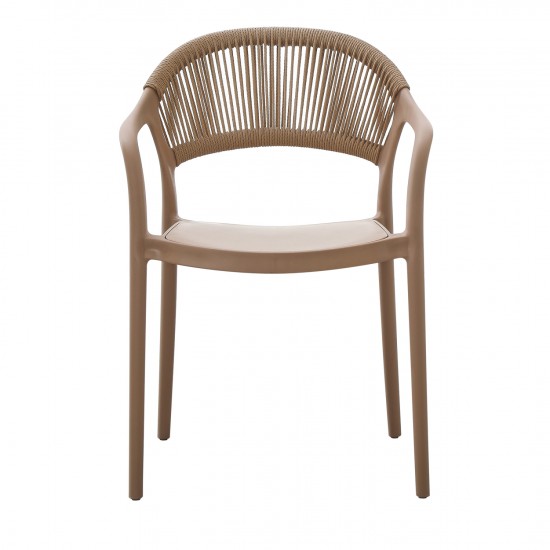 ΠΟΛΥΘΡΟΝΑ ΠΟΛΥΠΡΟΠΥΛΕΝΙΟΥ EVA ΚΑΠΟΥΤΣΙΝΟ ΜΕ ΜΠΕΖ ΣΧΟΙΝΙ 58,5x49x83,5Υεκ.