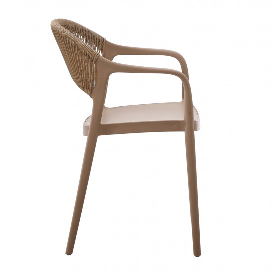 ΠΟΛΥΘΡΟΝΑ ΠΟΛΥΠΡΟΠΥΛΕΝΙΟΥ EVA ΚΑΠΟΥΤΣΙΝΟ ΜΕ ΜΠΕΖ ΣΧΟΙΝΙ 58,5x49x83,5Υεκ.