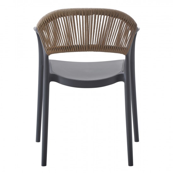 ΠΟΛΥΘΡΟΝΑ ΠΟΛΥΠΡΟΠΥΛΕΝΙΟΥ EVA ΓΚΡΙ ΜΕ ΜΠΕΖ ΣΧΟΙΝΙ 58,5x49x83,5Υεκ.