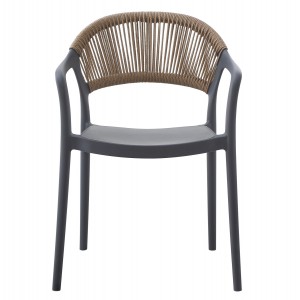 ΠΟΛΥΘΡΟΝΑ ΠΟΛΥΠΡΟΠΥΛΕΝΙΟΥ EVA ΓΚΡΙ ΜΕ ΜΠΕΖ ΣΧΟΙΝΙ 58,5x49x83,5Υεκ.