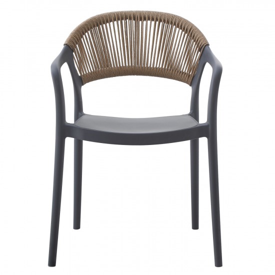 ΠΟΛΥΘΡΟΝΑ ΠΟΛΥΠΡΟΠΥΛΕΝΙΟΥ EVA ΓΚΡΙ ΜΕ ΜΠΕΖ ΣΧΟΙΝΙ 58,5x49x83,5Υεκ.