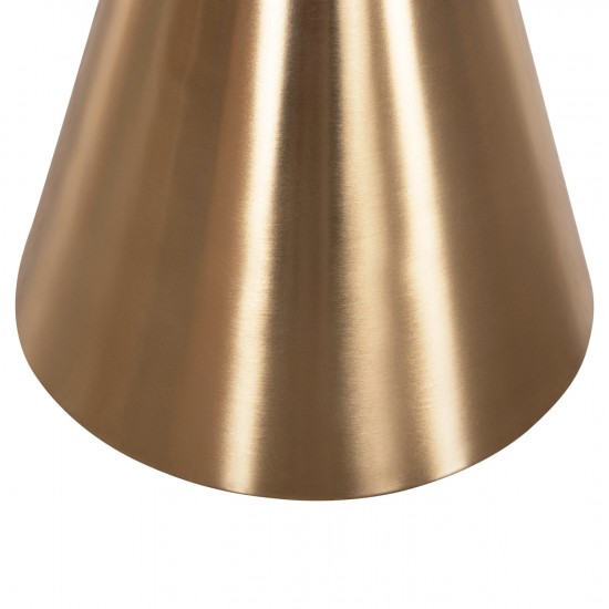 ΤΡΑΠΕΖΙA ΣΑΛΟΝΙΟΥ 2ΤΜΧ LORME ΜΕΤΑΛΛΟ ΣΕ ΜΑΥΡΟ&ΧΡΥΣΟ Φ50 & Φ40 εκ.