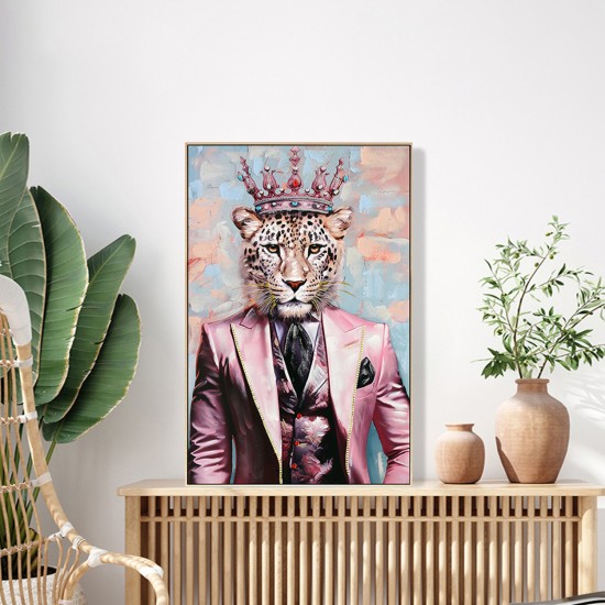 ΠΙΝΑΚΑΣ TOIXOY ΜΕ ΚΟΡΝΙΖΑ ΜΠΕΖ-ΚΑΜΒΑΣ ΕΚΤΥΠΩΣΗ ΛΕΟΠΑΡΔΑΛΗ 82x4,5x122Υεκ.