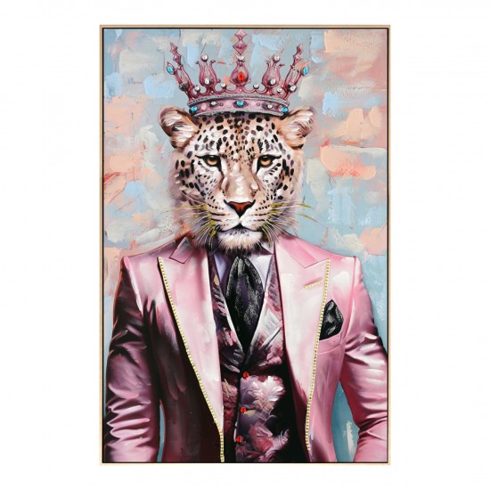 ΠΙΝΑΚΑΣ TOIXOY ΜΕ ΚΟΡΝΙΖΑ ΜΠΕΖ-ΚΑΜΒΑΣ ΕΚΤΥΠΩΣΗ ΛΕΟΠΑΡΔΑΛΗ 82x4,5x122Υεκ.