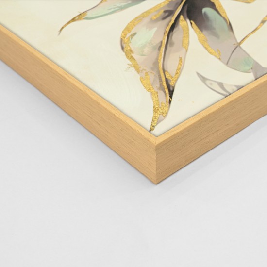 ΠΙΝΑΚΑΣ TOIXOY ΜΕ ΚΟΡΝΙΖΑ ΜΠΕΖ-ΚΑΜΒΑΣ ΕΚΤΥΠΩΣΗ ΤΡΟΠΙΚΑ ΦΥΛΛΑ 102x4,5x72Υεκ.