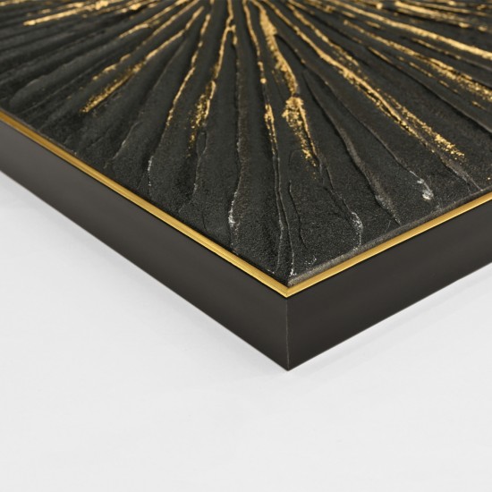 ΠΙΝΑΚΑΣ TOIXOY ΜΕ ΚΟΡΝΙΖΑ ΜΠΕΖ-ΚΑΜΒΑΣ ΜΑΥΡΟΣ-ΧΕΙΡΟΠΟΙΗΤΟΣ 72x4,5x102Υεκ.