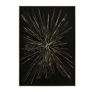 ΠΙΝΑΚΑΣ TOIXOY ΜΕ ΚΟΡΝΙΖΑ ΜΠΕΖ-ΚΑΜΒΑΣ ΜΑΥΡΟΣ-ΧΕΙΡΟΠΟΙΗΤΟΣ 72x4,5x102Υεκ.