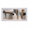 ΠΙΝΑΚΑΣ ΤΟΙΧΟΥ ABSTRACT ΜΕ ΚΟΡΝΙΖΑ ΜΑΥΡΗ-ΚΑΜΒΑΣ 142x4.5x72Υεκ