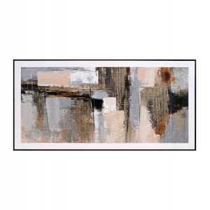 ΠΙΝΑΚΑΣ ΤΟΙΧΟΥ ABSTRACT ΜΕ ΚΟΡΝΙΖΑ ΜΑΥΡΗ-ΚΑΜΒΑΣ 142x4.5x72Υεκ