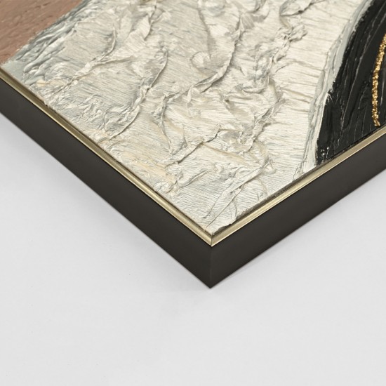 ΠΙΝΑΚΑΣ ΤΟΙΧΟΥ ABSTRACT ΜΕ ΚΟΡΝΙΖΑ ΜΠΕΖ-ΚΑΜΒΑΣ-ΧΕΙΡΟΠΟΙΗΤΟΣ 152x4.5x52Υεκ.