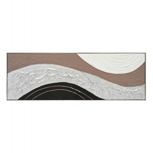 ΠΙΝΑΚΑΣ ΤΟΙΧΟΥ ABSTRACT ΜΕ ΚΟΡΝΙΖΑ ΜΠΕΖ-ΚΑΜΒΑΣ-ΧΕΙΡΟΠΟΙΗΤΟΣ 152x4.5x52Υεκ.