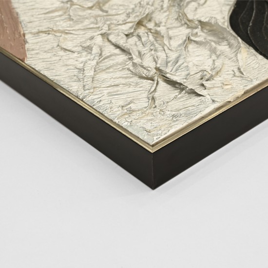 ΠΙΝΑΚΑΣ ΤΟΙΧΟΥ ABSTRACT (ΤΕΤΡΑΓΩΝΟΣ) ΚΟΡΝΙΖΑ ΜΠΕΖ-ΚΑΜΒΑΣ 82x4.5x82Υεκ