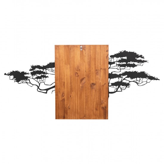 ΔΙΑΚΟΣΜΗΤΙΚΟ ΤΟΙΧΟΥ ΣΧΗΜΑ ΔΕΝΤΡΟΥ ΜΕΤΑΛΛΟ-ΞΥΛΟ 148x3x70Υεκ.