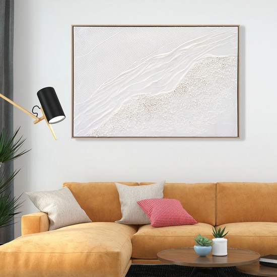 ΠΙΝΑΚΑΣ TOIXOY ΜΕ ΚΟΡΝΙΖΑ ΜΠΕΖ-ΚΑΜΒΑΣ ΣΕ ΛΕΥΚΕΣ ΑΠΟΧΡΩΣΕΙΣ 92x4,5x62Υεκ.