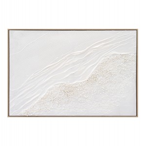 ΠΙΝΑΚΑΣ TOIXOY ΜΕ ΚΟΡΝΙΖΑ ΜΠΕΖ-ΚΑΜΒΑΣ ΣΕ ΛΕΥΚΕΣ ΑΠΟΧΡΩΣΕΙΣ 92x4,5x62Υεκ.