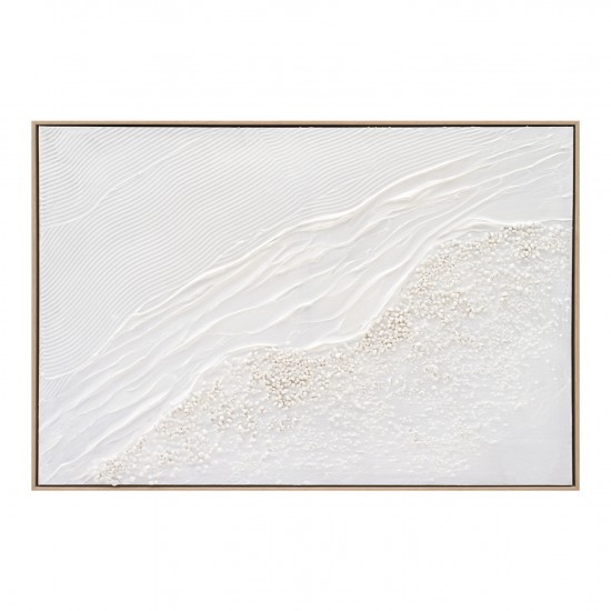 ΠΙΝΑΚΑΣ TOIXOY ΜΕ ΚΟΡΝΙΖΑ ΜΠΕΖ-ΚΑΜΒΑΣ ΣΕ ΛΕΥΚΕΣ ΑΠΟΧΡΩΣΕΙΣ 92x4,5x62Υεκ.