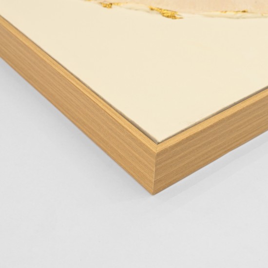 ΠΙΝΑΚΑΣ TOIXOY ΜΕ ΚΟΡΝΙΖΑ ΜΠΕΖ-ΚΑΜΒΑΣ ΚΥΚΛΟΙ 82x4,5x82Υεκ.