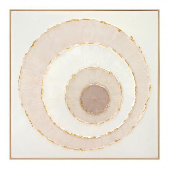 ΠΙΝΑΚΑΣ TOIXOY ΜΕ ΚΟΡΝΙΖΑ ΜΠΕΖ-ΚΑΜΒΑΣ ΚΥΚΛΟΙ 82x4,5x82Υεκ.