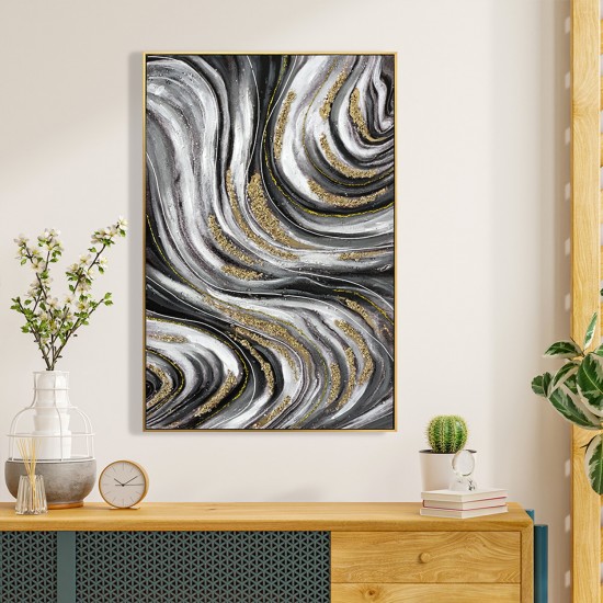 ΠΙΝΑΚΑΣ TOIXOY ΜΕ ΚΟΡΝΙΖΑ ΜΠΕΖ-ΚΑΜΒΑΣ ΕΚΤΥΠΩΣΗ ABSTRACT 62x4,5x92Υεκ.