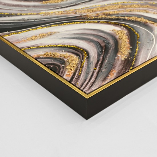 ΠΙΝΑΚΑΣ TOIXOY ΜΕ ΚΟΡΝΙΖΑ ΜΠΕΖ-ΚΑΜΒΑΣ ΕΚΤΥΠΩΣΗ ABSTRACT 62x4,5x92Υεκ.