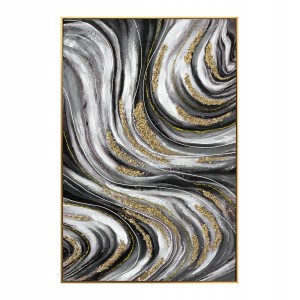 ΠΙΝΑΚΑΣ TOIXOY ΜΕ ΚΟΡΝΙΖΑ ΜΠΕΖ-ΚΑΜΒΑΣ ΕΚΤΥΠΩΣΗ ABSTRACT 62x4,5x92Υεκ.