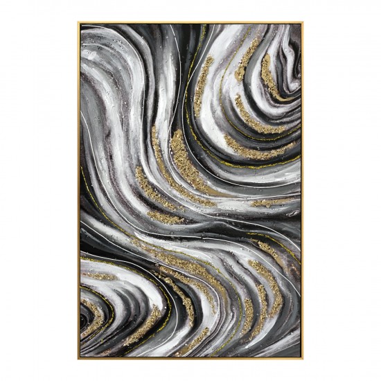 ΠΙΝΑΚΑΣ TOIXOY ΜΕ ΚΟΡΝΙΖΑ ΜΠΕΖ-ΚΑΜΒΑΣ ΕΚΤΥΠΩΣΗ ABSTRACT 62x4,5x92Υεκ.