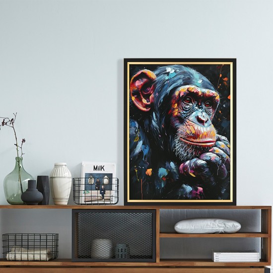 ΠΙΝΑΚΑΣ TOIXOY ΜΕ ΚΟΡΝΙΖΑ ΜΑΥΡΗ-ΚΑΜΒΑΣ ΕΚΤΥΠΩΣΗ ΠΙΘΗΚΟΣ 64x4,5x84Υεκ.