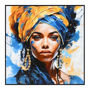 ΠΙΝΑΚΑΣ TOIXOY ΜΕ ΚΟΡΝΙΖΑ ΜΑΥΡΗ-ΚΑΜΒΑΣ ΕΚΤΥΠΩΣΗ ΓΥΝΑΙΚΕΙΑ ΦΙΓΟΥΡΑ 82x4,5x82Υεκ.