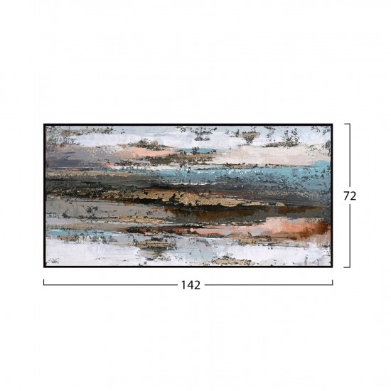 ΠΙΝΑΚΑΣ ΤΟΙΧΟΥ ABSTRACT ΜΕ ΚΟΡΝΙΖΑ ΜΑΥΡΗ-ΚΑΜΒΑΣ 142x4.5x72Υεκ ΠΙΝΑΚΑΣ ΤΟΙΧΟΥ ABSTRACT ΜΕ ΚΟΡΝΙΖΑ ΜΑΥΡΗ-ΚΑΜΒΑΣ 142x4.5x72Υεκ