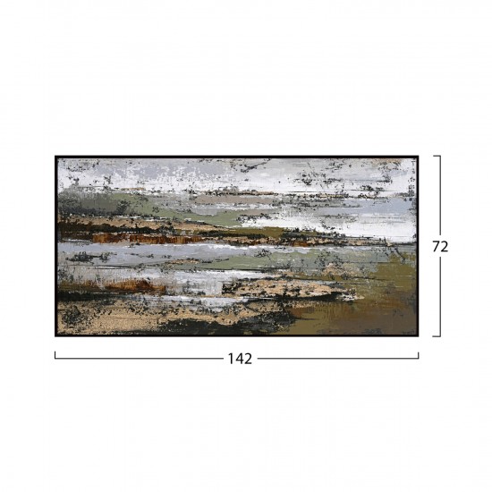 ΠΙΝΑΚΑΣ ΤΟΙΧΟΥ ABSTRACT ΜΕ ΚΟΡΝΙΖΑ ΜΑΥΡΗ-ΚΑΜΒΑΣ 142x4.5x72Υεκ ΠΙΝΑΚΑΣ ΤΟΙΧΟΥ ABSTRACT ΜΕ ΚΟΡΝΙΖΑ ΜΑΥΡΗ-ΚΑΜΒΑΣ 142x4.5x72Υεκ