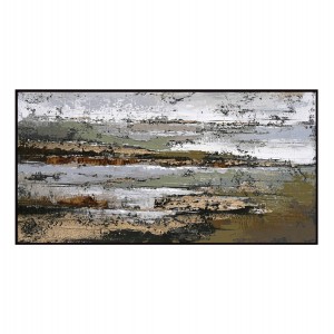 ΠΙΝΑΚΑΣ ΤΟΙΧΟΥ ABSTRACT ΜΕ ΚΟΡΝΙΖΑ ΜΑΥΡΗ-ΚΑΜΒΑΣ 142x4.5x72Υεκ