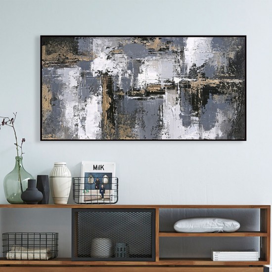 ΠΙΝΑΚΑΣ ΤΟΙΧΟΥ ABSTRACT ΜΕ ΚΟΡΝΙΖΑ ΜΑΥΡΗ-ΚΑΜΒΑΣ 142x4.5x72Υεκ