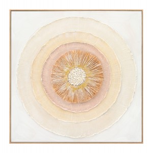 ΠΙΝΑΚΑΣ TOIXOY ΜΕ ΚΟΡΝΙΖΑ ΜΠΕΖ-ΚΑΜΒΑΣ ΚΥΚΛΟΙ 82x4,5x82Υεκ.