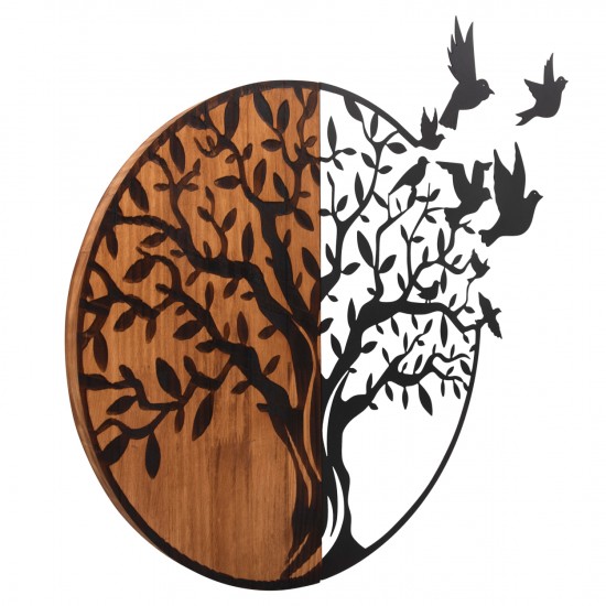 ΔΙΑΚΟΣΜΗΤΙΚΟ ΤΟΙΧΟΥ ILLUSION ΜΕΤΑΛΛΟ-ΞΥΛΟ 56,5x3x56,5Υεκ.