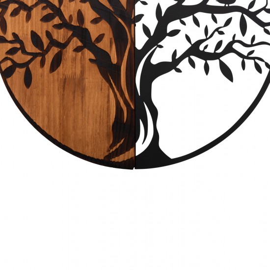 ΔΙΑΚΟΣΜΗΤΙΚΟ ΤΟΙΧΟΥ ILLUSION ΜΕΤΑΛΛΟ-ΞΥΛΟ 56,5x3x56,5Υεκ.