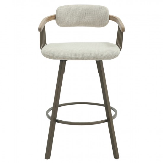 ΣΚΑΜΠΟ ΜΠΑΡ ΠΕΡΙΣΤΡΕΦ. LANG ΜΕΤ.ΠΟΔΙΑ ΧΑΛΚΙΝΑ-ΕΚΡΟΥ ΥΦΑΣΜΑ 51,5x48,5x89,5Υ