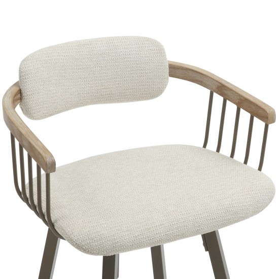 ΣΚΑΜΠΟ ΜΠΑΡ ΠΕΡΙΣΤΡΕΦ. LANG ΜΕΤ.ΠΟΔΙΑ ΧΑΛΚΙΝΑ-ΕΚΡΟΥ ΥΦΑΣΜΑ 51,5x48,5x89,5Υ