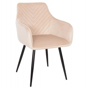 ΠΟΛΥΘΡΟΝΑ LATRELL ΕΚΡΟΥ ΒΕΛΟΥΔΟ & ΜΑΥΡΑ ΜΕΤΑΛΛΙΚΑ ΠΟΔΙΑ 57x56x84Yεκ.