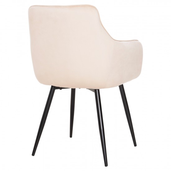 ΠΟΛΥΘΡΟΝΑ LATRELL ΕΚΡΟΥ ΒΕΛΟΥΔΟ & ΜΑΥΡΑ ΜΕΤΑΛΛΙΚΑ ΠΟΔΙΑ 57x56x84Yεκ.