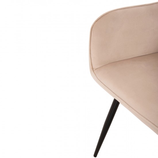 ΠΟΛΥΘΡΟΝΑ LATRELL ΕΚΡΟΥ ΒΕΛΟΥΔΟ & ΜΑΥΡΑ ΜΕΤΑΛΛΙΚΑ ΠΟΔΙΑ 57x56x84Yεκ.